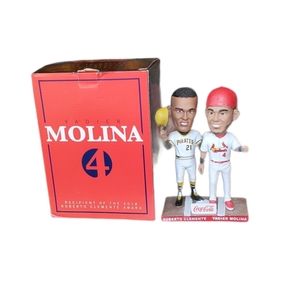 NWT YADIER MOLINA & ROBERTO CLMENTE DOUBLE BOBBLE